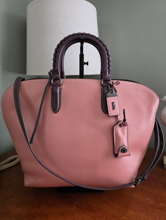 Coach Handbags - Coach 1941 59983 Dakota Satchel Whipstitch Pink Melon Leather Bag